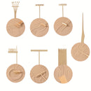 Juego de 7 Piezas de Rastrillo Mini Jardín Zen, Rastrillo de Bambú para Jardines Zen, Kit de Caja de Arena y Rocas de Escritorio, Herramientas y Accesorios Mini Jardín Zen, Accesorios para Caja de Arena Japonesa, Rastrillo de Jardinería, Ideal para Medit