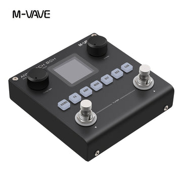 Guitarra eléctrica digital M-VAVE con efectos integrados BLACKBOX, caja pequeña negra multifunción, altavoz monobloque para teléfono móvil y grabación analógica de sonido