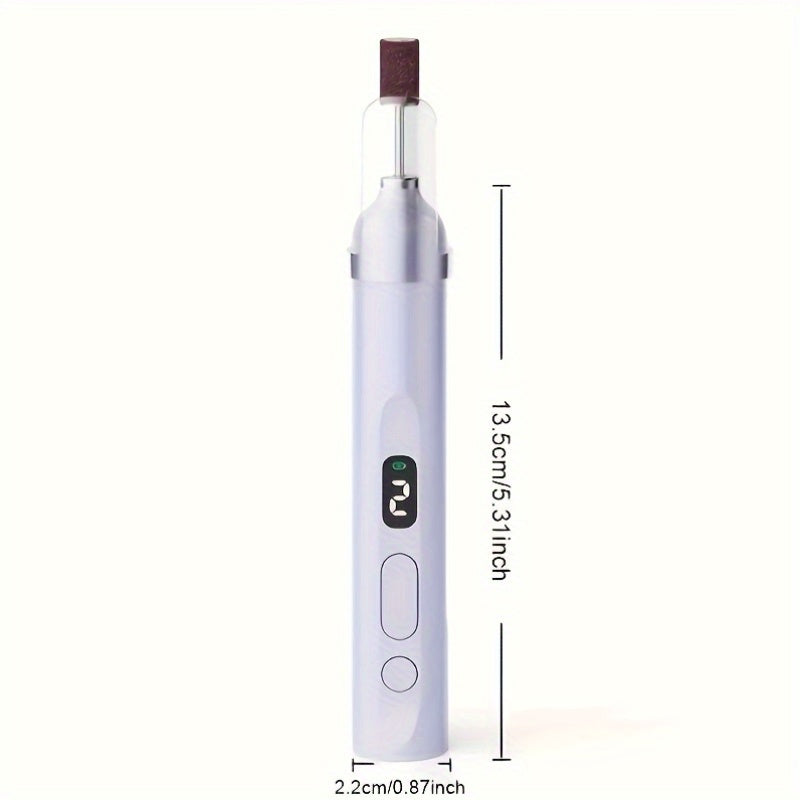 Drill eléctrico portátil para manicura, diseñado para quitar uñas, reparar y pulir en casa.