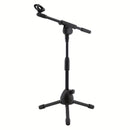 Soporte de Micrófono Retráctil de Brazo Oscilante Montado en el Suelo para Actuaciones en Escenario/Conciertos con Trípode, Soporte de Trípode