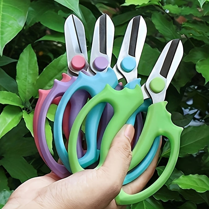 Tijeras de podar profesionales, agarre cómodo para ambas manos, estilo clásico, hoja de acero inoxidable, tijeras de jardinería manuales, aptas para arreglos florales, poda de jardinería, poda de plantas, recolección de frutas.