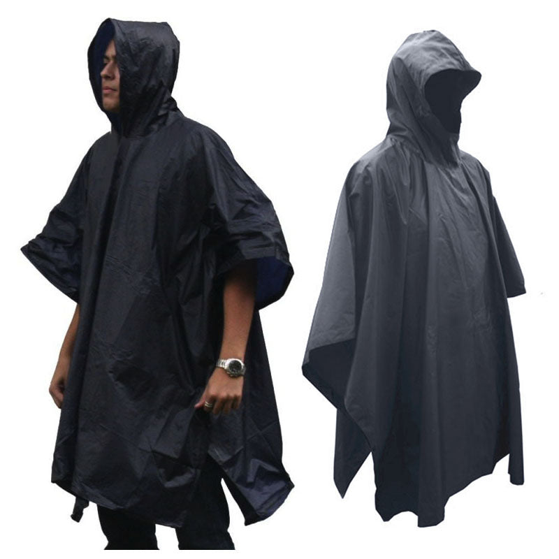 Impermeable Capucha Capa Poncho Adultos Protección Lluvia MJ075