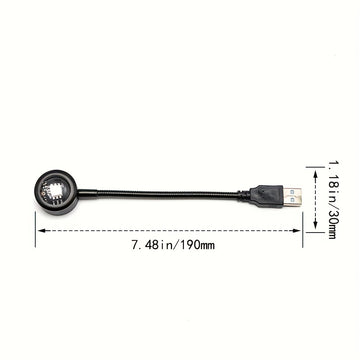 Lámpara De Iluminación De Escenario De Fiesta Con Control De Sonido, Lámpara De Atmósfera Podrida, Lámpara De Proyección De Ritmo De Música Para El Hogar Con USB, Lámpara De Bola Mágica LED Para Coche