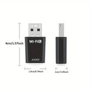 Adaptador Mini USB WiFi6 AX900 - Plug and Play, banda dual 2.4/5G, sin necesidad de controladores, compatible con dispositivos inteligentes - Transmisor receptor de red de alta velocidad
