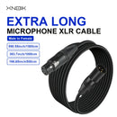 Cable de Micrófono XLR Extra Largo XNOIK - Audio Profesional Resistente, 15m/10m/5m, Blindaje Equilibrado para Estudio y Escenario en Vivo, Podcasting - Compatible con Conectores Macho a Hembra, Diseño Robusto de Conector, Textura Trenzada