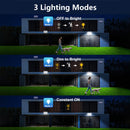 Luces solares para exteriores, IP65, 400 luces LED solares, con detector de movimiento PIR altamente sensible mejorado, desde el amanecer hasta el atardecer, super brillantes, auto NO/OFF, iluminación de seguridad para la casa, la puerta principal, la en