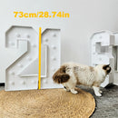 Marco tridimensional digital de tablero KT de 1 pieza, tablero KT precortado para montaje fácil, decoración para fiestas navideñas