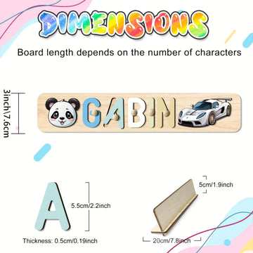 Juguete de rompecabezas de madera personalizado, 4 opciones de diseño, amarillo, no necesita energía, almacenamiento y transporte de arte, perfecto para aprender y familia, ideal para regalos de Navidad y Halloween