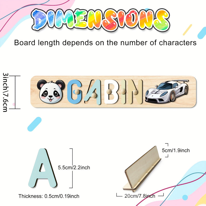 Juguete de rompecabezas de madera personalizado, 4 opciones de diseño, amarillo, no necesita energía, almacenamiento y transporte de arte, perfecto para aprender y familia, ideal para regalos de Navidad y Halloween