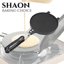 SHAON 1pc Sartén para Waffles de Mango Largo Antiadherente - Resistente a Arañazos y Óxido, Ideal para Cones de Helado DIY, Gofres, Pasteles - Fácil de Limpiar, Adecuado para Cocinas Domésticas y Comerciales, Equipo de Cocina Moderno, Superficie Easyclea