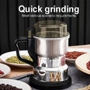 1 pieza de molinillo multifuncional - Molinillo de alta potencia para moler frijoles, lentejas, nueces y más, 201 acero inoxidable con 25000 RPM, 110V, enchufe de EE. UU., perfecto para uso en cocina y regalos de vacaciones, mini molinillo para cocina, r