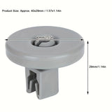 4/8pcs Rueda para Lavavajillas Debajo del Estante, Diámetro 40mm, Adecuado para DISHLEX ELECTROLUX IKEA AEG Favorite Privilege Zanussi, Tamaño: 40x29mm/1.57x1.14in