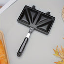 Molde para tostar sándwiches en casa, sartén de doble cara, sartén para desayuno, sartén para omelettes y sartén de camping.