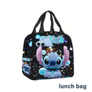 Estuche en bolsa, bolsa de almacenamiento con estampado periférico de Disney Stitch, bolso portátil para almuerzos escolares, oficina o universidad, no apto para alimentos