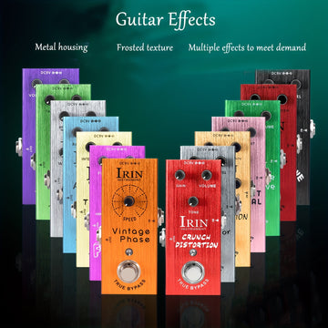 IRIN efectos de guitarra distorsión overdrive delay trémolo chorus y otros efectos profesionales de bloque único mini-efectos Eid Al-Adha Mubarak