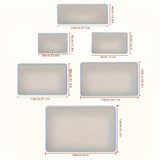 1 Pieza, Alfombra De Suelo Antideslizante De Franela Suave Con Patrón Vintage Rojo Para Cocina Y Baño