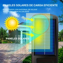 2 unidades de luces de movimiento solares con control remoto, luces de seguridad alimentadas por panel solar, luces de camino para jardín, garaje, patio trasero, patio