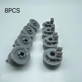 4/8pcs 4581DD3002A Rueda de Estante para Lavavajillas de Fácil Instalación y Componentes de Reemplazo de Eje y Rodillo para Lavavajillas LG 4581DD9001B, AP4437685, 1266813