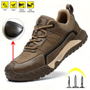 Botas de Seguridad para Hombre, Punta de Acero, Antideslizantes, Resistentes a Impactos y Perforaciones, Calzado Multifuncional de Alta Calidad para Caza, Senderismo y Uso Diario o Casual
