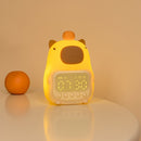 Reloj Despertador LED de Delfín Lindo de 1 Pieza con Luz Nocturna, Pantalla Dual 12/24H, Función de Repetición, Recargable por USB - Perfecto para Decoración de Dormitorio y Regalos