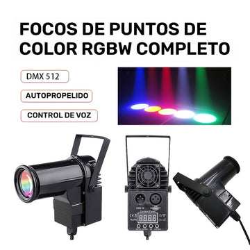 Luz de escenario DJ AIk LED Disco Ball 12W RGBW 4 en 1 Dmx para eventos de bar de fiesta