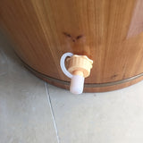 Accesorio para Cubo de Remojo de Pies [Cozy Comfort] con Válvula de Drenaje Ajustable y Conector de Vapor – Diseño de Plástico Blanco para una Experiencia de Spa Relajante en Casa, Bañera de Remojo de Pies