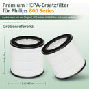 Filtro de reemplazo FY0293/30 para purificador de aire for philips 800 Series AC0830/10 AC0820/10 AC0820/30 AC0819/10, 3 en 1 HEPA y carbón activado AC0830, número de pieza FY0293/30 FY0194 30