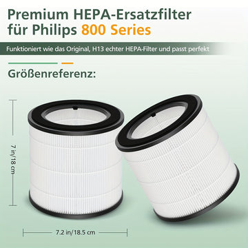Filtro de reemplazo FY0293/30 para purificador de aire for philips 800 Series AC0830/10 AC0820/10 AC0820/30 AC0819/10, 3 en 1 HEPA y carbón activado AC0830, número de pieza FY0293/30 FY0194 30