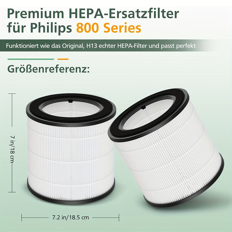 Filtro de reemplazo FY0293/30 para purificador de aire for philips 800 Series AC0830/10 AC0820/10 AC0820/30 AC0819/10, 3 en 1 HEPA y carbón activado AC0830, número de pieza FY0293/30 FY0194 30