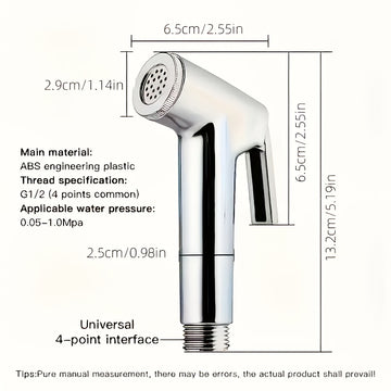 1 Juego de Suministros de Baño, Ducha Portátil, Aspersor para Mujeres, Equipado con Boquilla de Alta Presión y Manguera de Acero Inoxidable Nd, Incluye Soporte de Montaje en Pared y Accesorios de Montaje. Diseño Ahorrador de Agua Muy Adecuado
