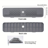 1 Protector de Salpicaduras para Grifo de Cocina de Silicona, 60.96x14.48 cm, Antisalpicadero, Fácil de Limpiar, Bordes Plegables, Secado Rápido, Apto para Cocina, Baño, Casa de Campo, RV, Accesorio de Cocina