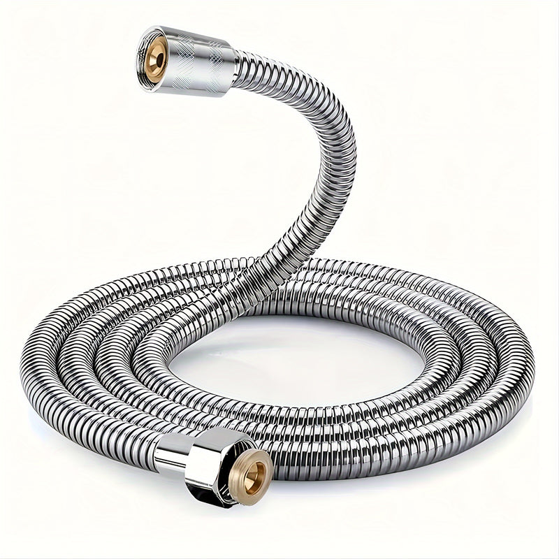 1pc Cabezal de Ducha Ajustable de 3 Modos con Supercompresión de Baja Presión y Manguera de Acero Inoxidable, Material ABS de Alta Calidad, Cabezal de Ducha Ahorrador de Agua para Presión de Agua Baja, Boquilla de Ducha Redonda Plateada
