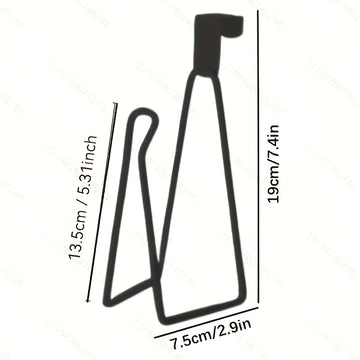 Soporte para papel higiénico de acero inoxidable montado en la pared, 1 unidad, pintado para fácil instalación y ahorro de espacio, ideal para baños y exteriores
