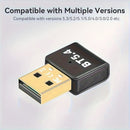 Adaptador inalámbrico USB BT5.4 - Sonido de alta definición, baja latencia, resistente a interferencias, compatible con Windows 11/10/8.1/7, compatible con audífonos, bocinas, teclado, mouse, impresora - No necesita batería, conexión múltiple, adaptador