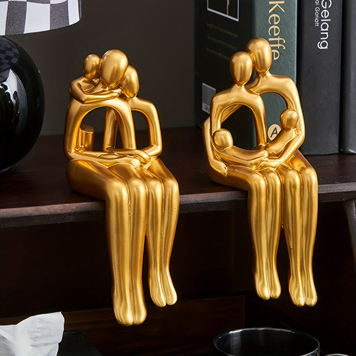 1 pieza de Figurita de Arte Abstracto en Posición Sentada, un Lujo y Ornamento de Alta Gama Pequeño para el Salón, Entrada de la Casa y Armario de TV, Hecho de Materiales de Alta Calidad.