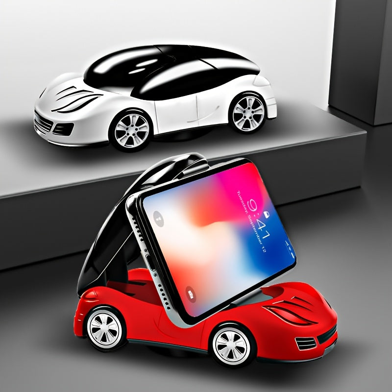 Soporte de Navegación para Modelo de Coche Giratorio 360°, Fuerte Adhesivo Autoadhesivo para Teléfono Móvil en el Salpicadero, Adorno para Modelo de Coche en el Centro de la Consola, Adorno para el Hogar, Soporte para Teléfono Móvil
