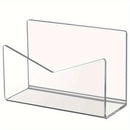 Soporte de Sobre Acrílico Transparente, Caja de Almacenamiento de Escritorio, Adecuado para Guardar Correo, Documentos, Facturas, etc