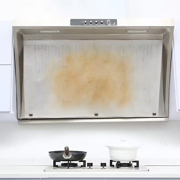 Juego de filtros de alta rendimiento para campanas de cocina, diseñados para absorber eficazmente la grasa y prevenir el humo, compatibles y duraderos con protección adhesiva.