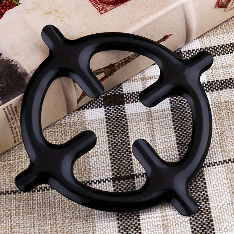 2 piezas de soportes de cubierta de horno de metal de alta resistencia con agarre antideslizante y ajuste seguro para teteras, tazas de café, teteras - Ideal para hogares, restaurantes, cafeterías, hornos para teteras, soporte de cubierta de tetera, aspe