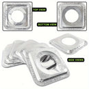 Cubierta Desechable de Aluminio para Estufas - Adecuada para Estufas de Gas y Eléctricas, Mantiene la Placa Limpia, Simplifica el Limpieza de Cocina