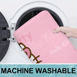 Alfombra de baño de franela Hello Kitty, lavable a máquina, antideslizante, diseño de Hello Kitty y amigos, ideal para baño, sala o dormitorio, suave, duradera y de secado rápido