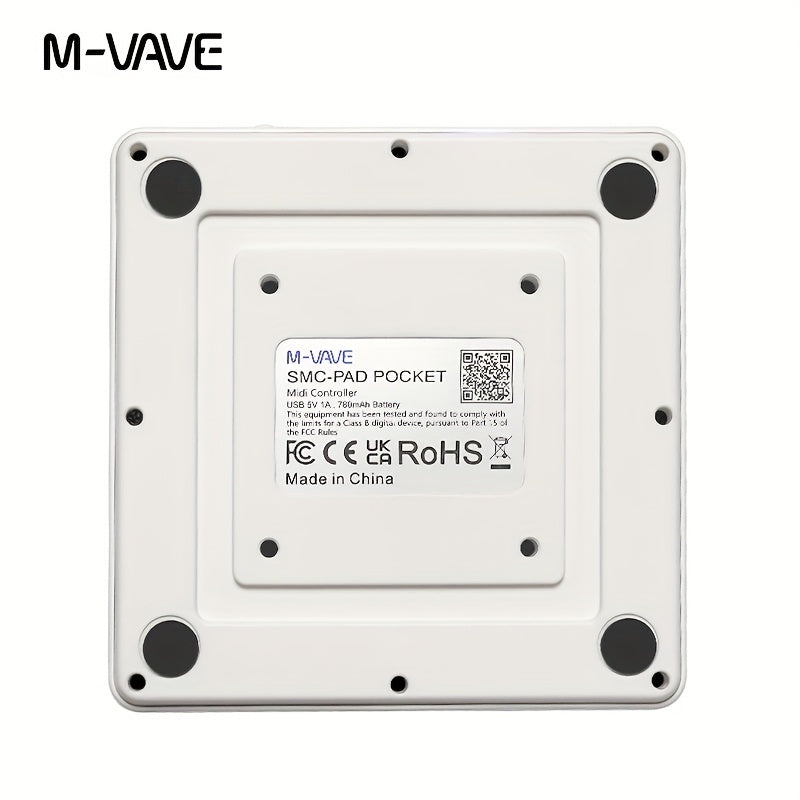 M-VAVE SCMPAD, controlador MIDI inalámbrico portátil con 16 botones, teclado de percusión, interfaz USB-C, herramientas.