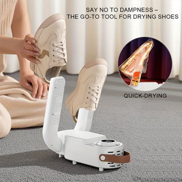 Secador Portátil de Zapatos y Zapatillas - Tecnología de Secado Rápido, Diseño Compacto para Calzados, Calcetines (110V), Ideal para Gimnasio, Viajes y Hogar - Prevén Crecimiento Bacteriano y Moho, Esencial para el Gimnasio, Electrodoméstico Moderno, Rej