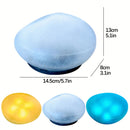 Luces de piedras de 4 LED alimentadas por energía solar, iluminación decorativa para jardines, césped, caminos, piscinas y decoraciones navideñas. (Luz blanca/Luz cálida)