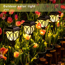 6 piezas de luces solares retro para exteriores, luces solares para jardín, senderos, patios, césped, aceras, garajes privados, regalo de Navidad.