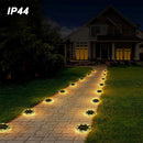 8 luces solares para exteriores con LED, luces solares para el suelo para exteriores, patio, jardín, sendero, garaje, césped y iluminación de césped.