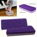 Pediluvio y Manicura Portátil Exfoliante Púrpura - Sin Batería, Eliminador de Cutículas Gruesas sin Fragancia, Herramienta Manual de Polipropileno Duradera para Pedicuras y Manicuras, Diseño Ergonómico, Artesanía de Calidad