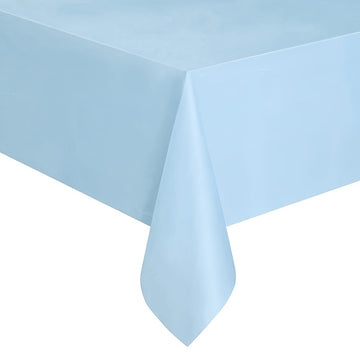 Juego de manteles desechables de plástico de alta calidad, rectangulares y de colores variados para fiestas y bodas - Colores sólidos, material de vinilo, ideal para catering y celebraciones navideñas