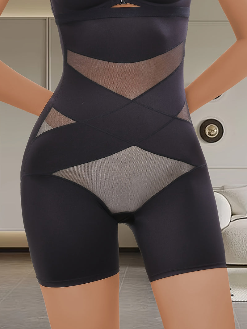 Pantalón moldeador de talle alto para mujer, con efecto levantacolas y reductor, incluye short de seguridad para evitar transparencias y es ideal para uso posparto