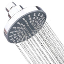 Cabezal de ducha ajustable de lluvia montado en la pared - Grifo de baño portátil giratorio de 360° con varios modos de aspersión, resina ABS duradera y acabado cromado para encierros de ducha modernos, boquilla de alta calidad, instalación sin taladro,